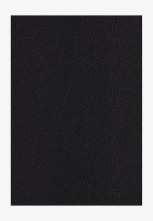 Tessuto nero con una trama a maglia fine, motivo di tessitura uniforme e senza disegni o marchi visibili.