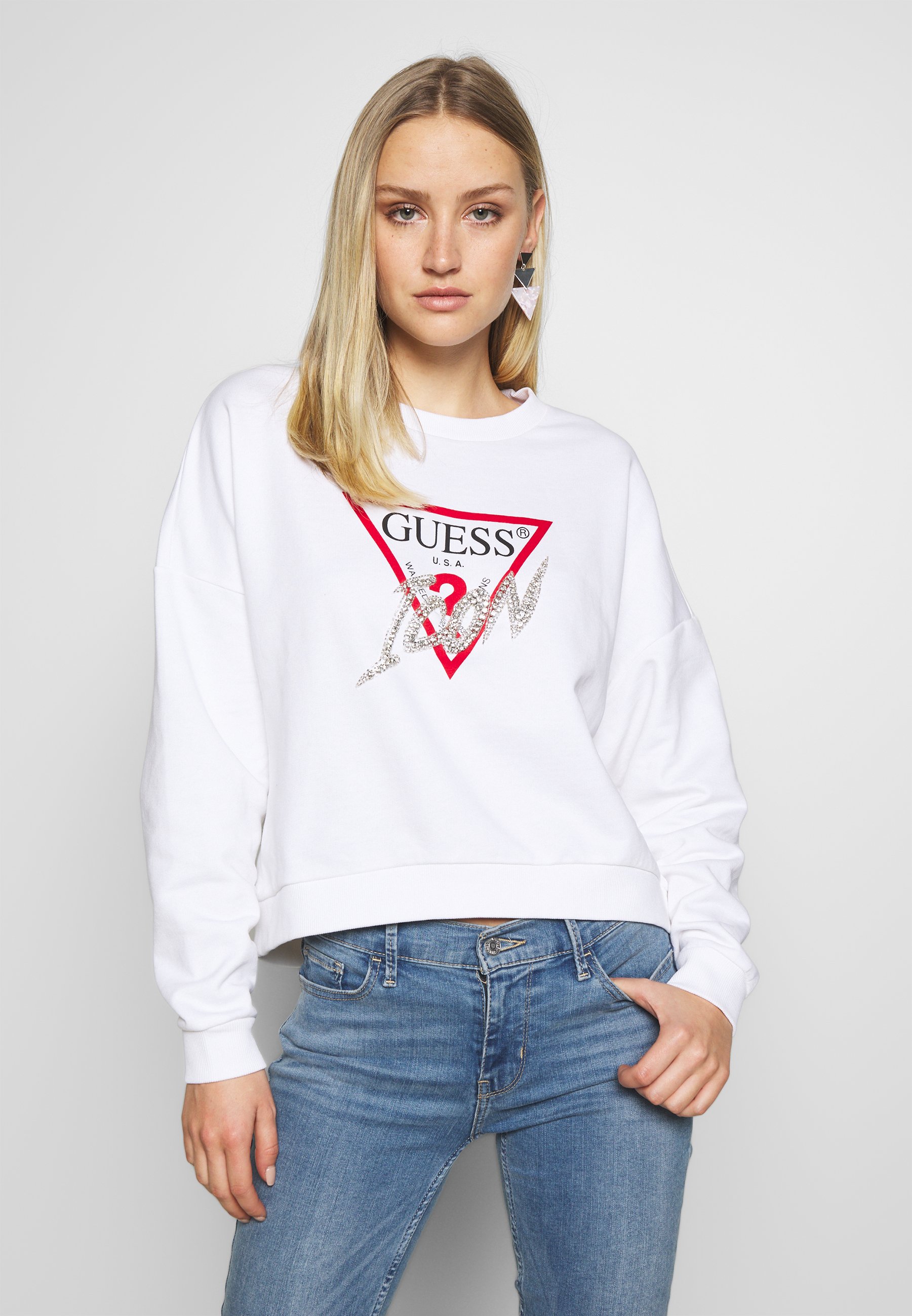 Guess ICON - Sudadera - blanc pur/blanco - Zalando.es