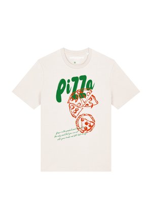 watapparel, PIZZA - T-Shirt print - off white