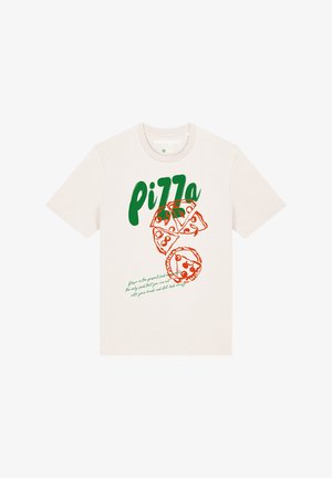 watapparel, PIZZA - T-Shirt print - off white