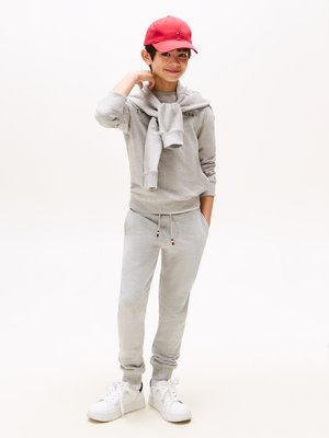 Tommy Hilfiger ESSENTIAL UNISEX - Tracksuit bottoms - light grey heather