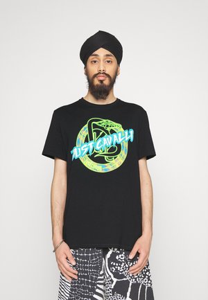 EXCLUISVE ACID SNAKE - T-shirt con stampa - black