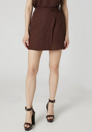 Jupe portefeuille - brown