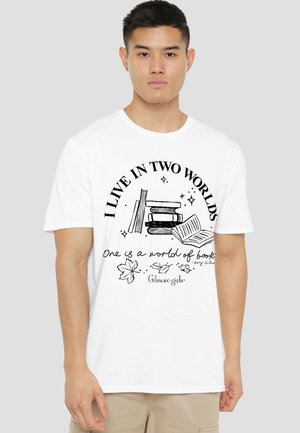 Cotton Soul, GILMORE GIRLS I LIVE IN TWO WORLDS - Print T-shirt - white