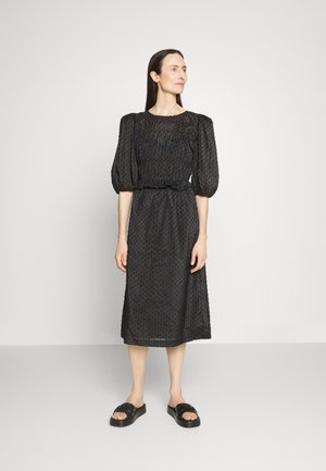 2nd Day JOSETTE STRUCTURAL DOTS - Φόρεμα ημέρας - meteorite black