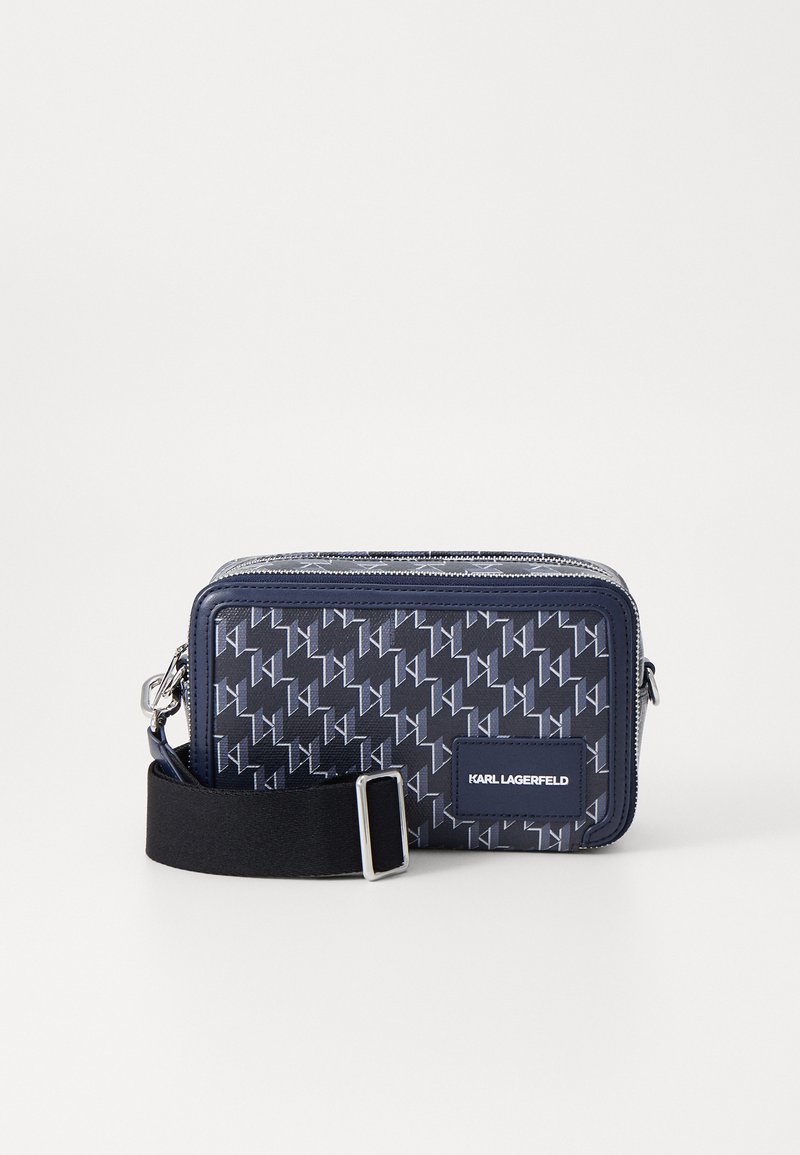 KARL LAGERFELD VOYAGE CAMERA BAG UNISEX - Cross body bag - navy blue