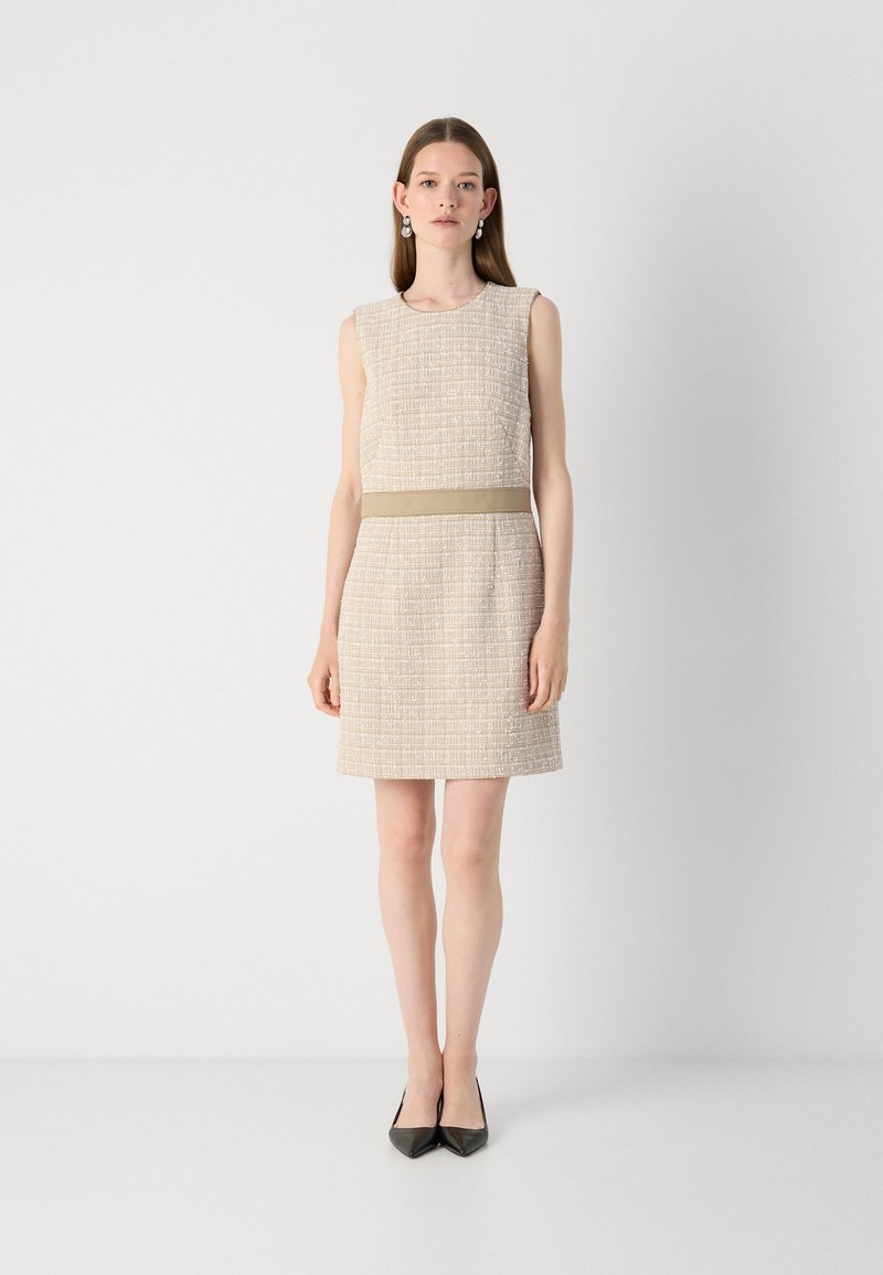 sachin and babi light blue dress Beige drop waist midi dress-ALIX  GOOD GIRL REBEL
