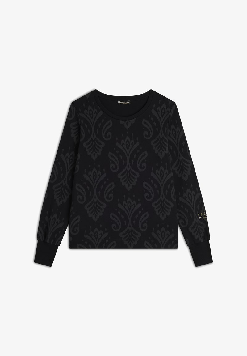Freddy GIROCOLLO IN FANTASIA - Sudadera - allover ikat black