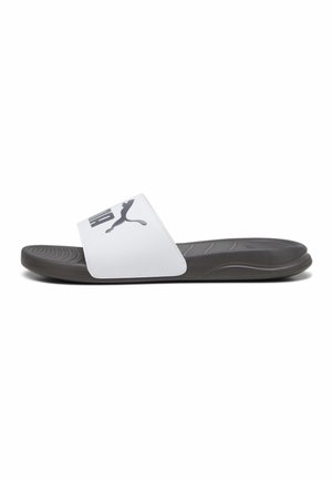 POPCAT 20 UNISEX - Pool slides - white-dark coal