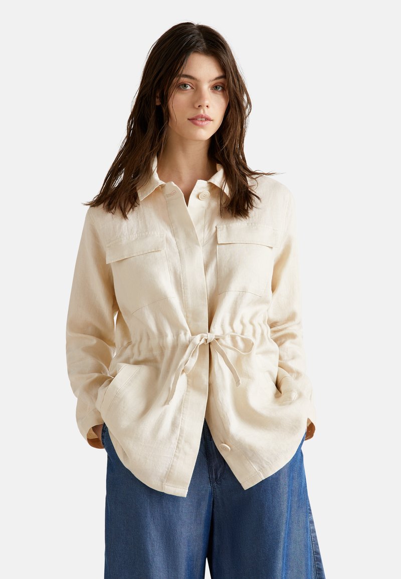 United Colors of Benetton WITH DRAWSTRING - Lichte jas - beige - Zalando.nl