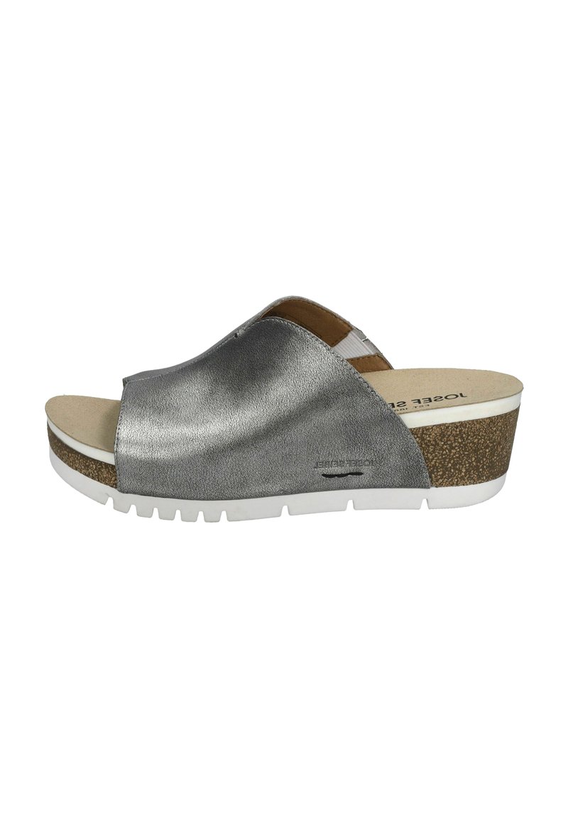 Josef Seibel Mules de tacón - platin