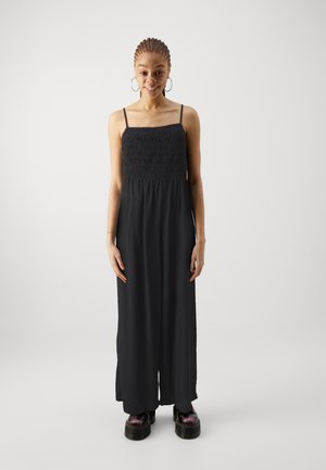 GAP SMOCKED - Jumpsuit - black