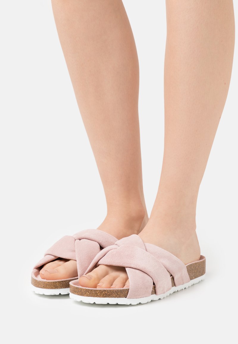 Tamaris Mules - rose