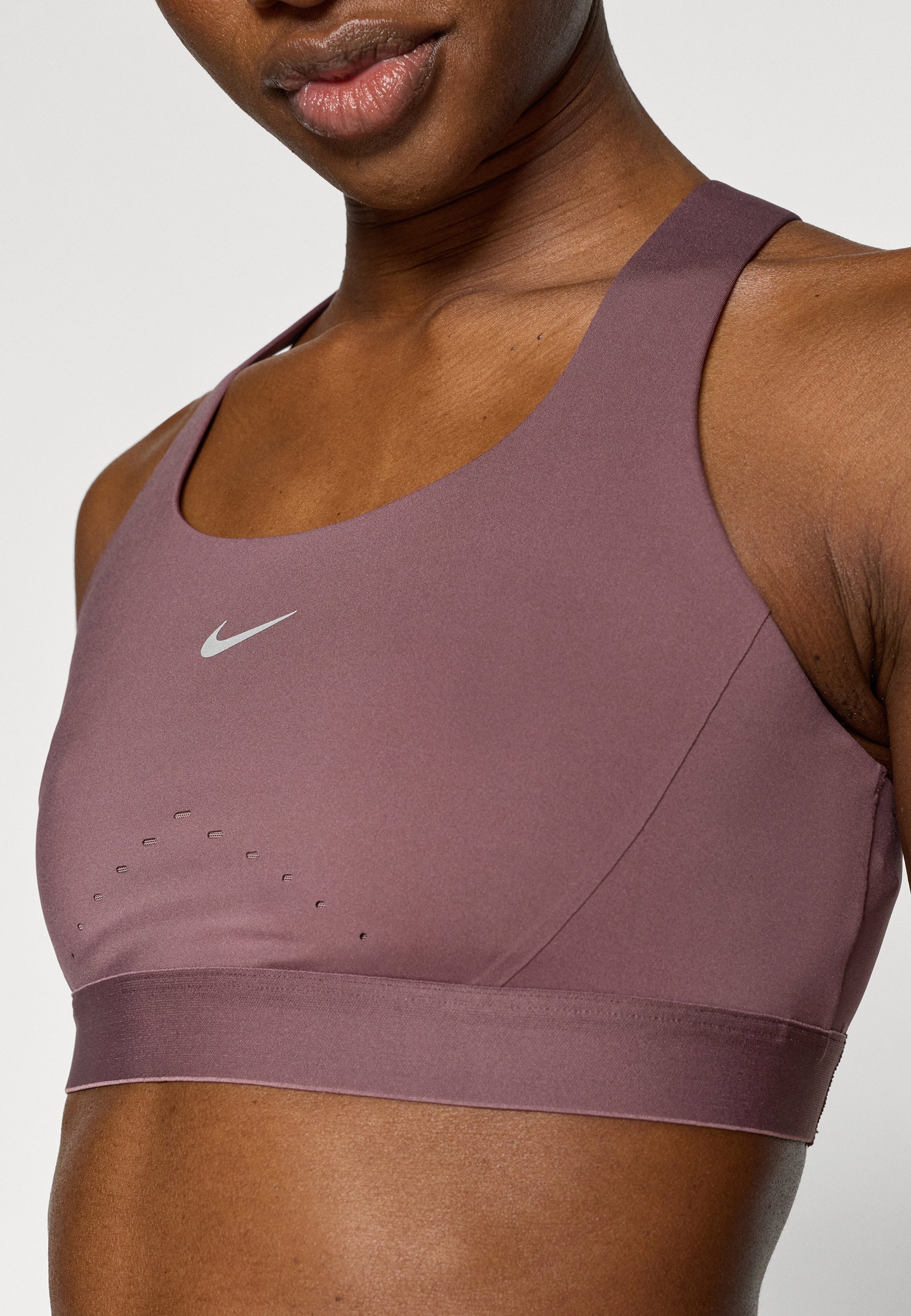 silver nike sports bra