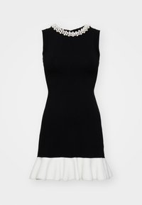 ROBE DAY PELES MINI VOLANT  - Kampsunkleit - noir/ecru