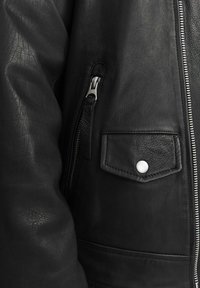 Jack & Jones PREMIUM Jachetă piele - black