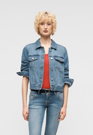 ONLIVY LOOSE JACKET - Denimová bunda - medium blue denim