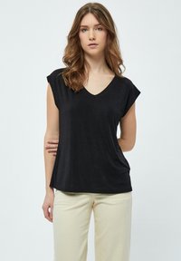 Desires DEBOB SHORTSLEEVE SHIMMER T-SHIRT. - T-shirt basic - black