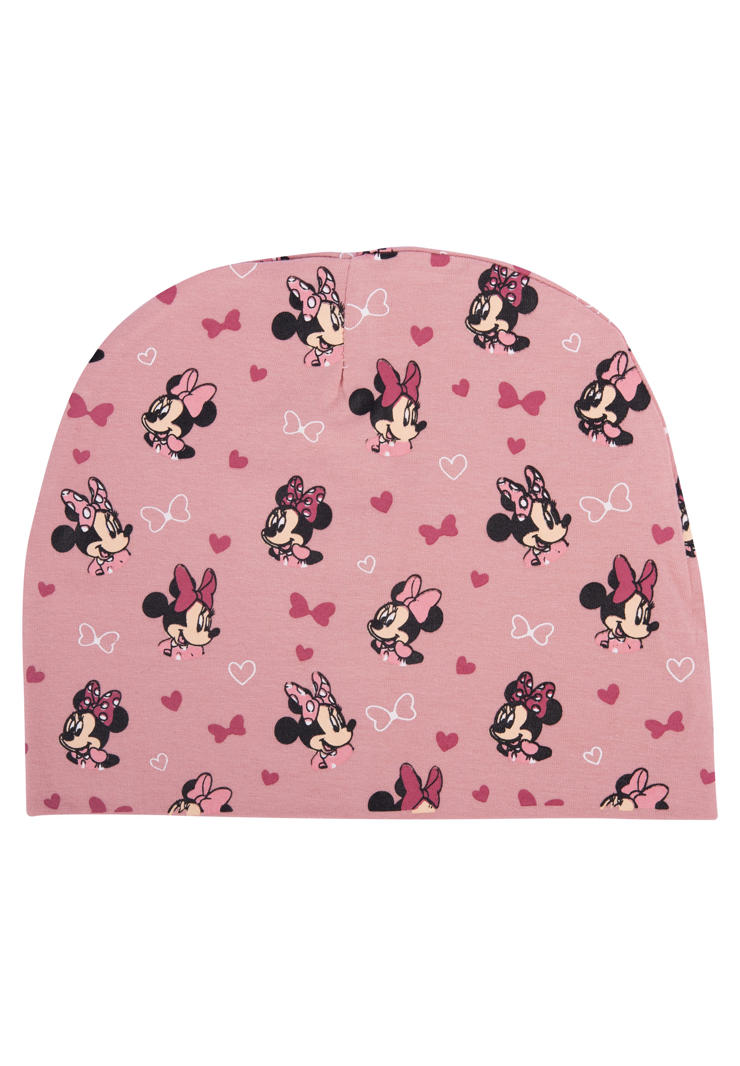Babymütze Mit Minnie-Maus-Motiv – Gr. 48 Cm, 100% Baumwolle, Rosa, Süße Kopfbedeckung Für Kleinkinder