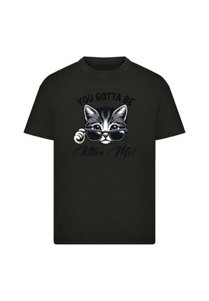 Print T-shirt - schwarz