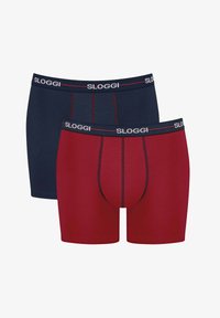 Unselected, dunkelblau rot