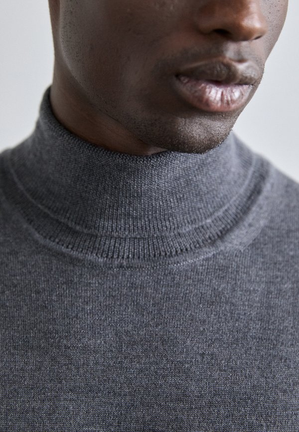 KADEN LIGHT TURTLE NECK - Jumper - lava smoke melange3