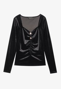 Tops ar garām piedurknēm - black