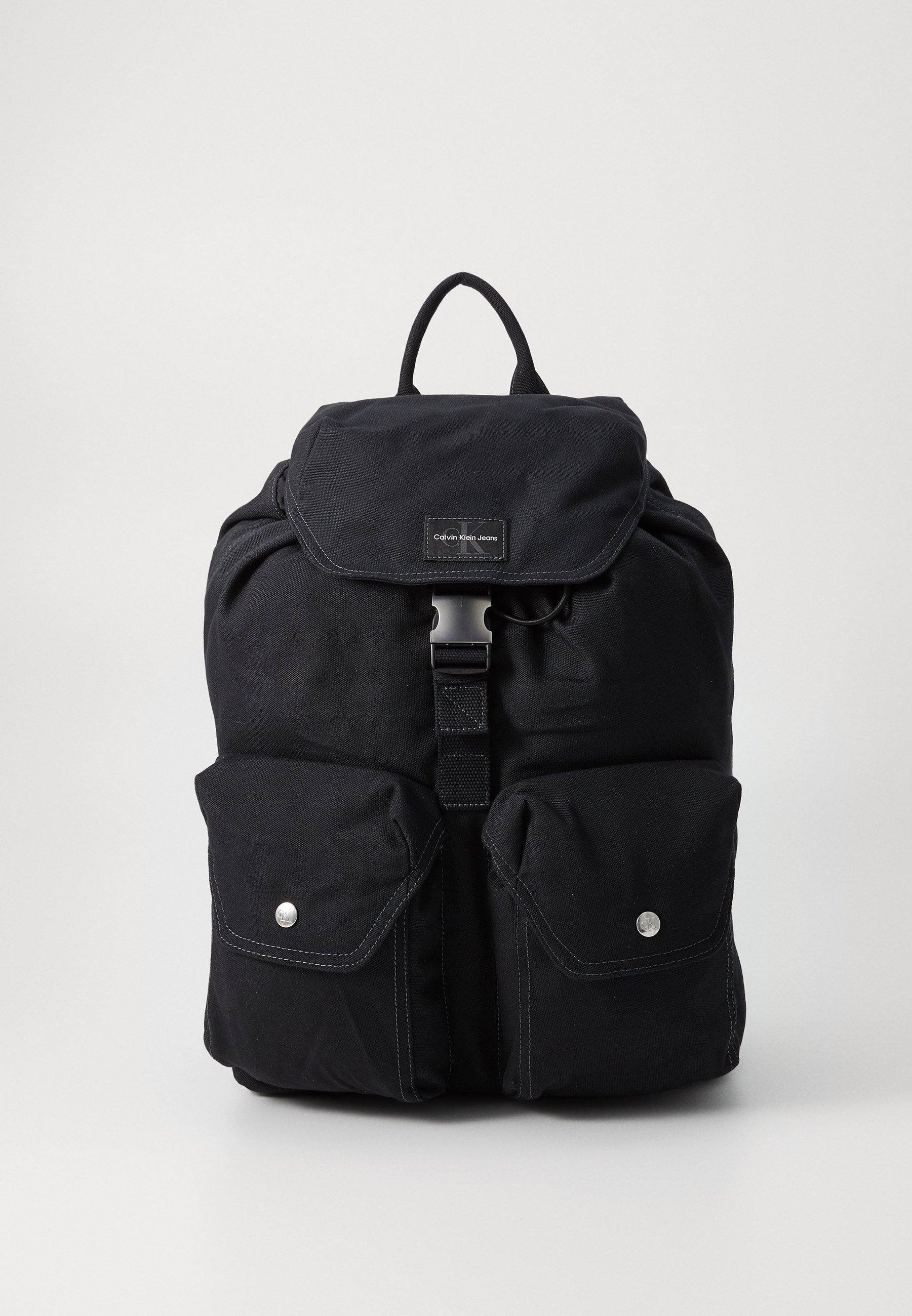 Black Outfitter Heavyweight Cotton Canvas Rucksack Backpack