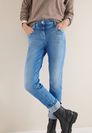 WASHED-LOOK - Jeans Slim Fit - blau