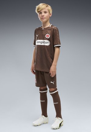 Puma, FC ST. PAULI 26/27 SHORTS UNISEX - Pantalón corto de deporte - espresso brown- white