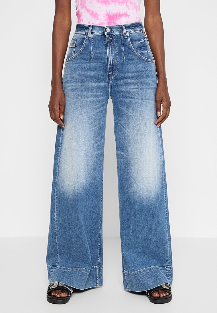 Replay Relaxed fit jeans blauw