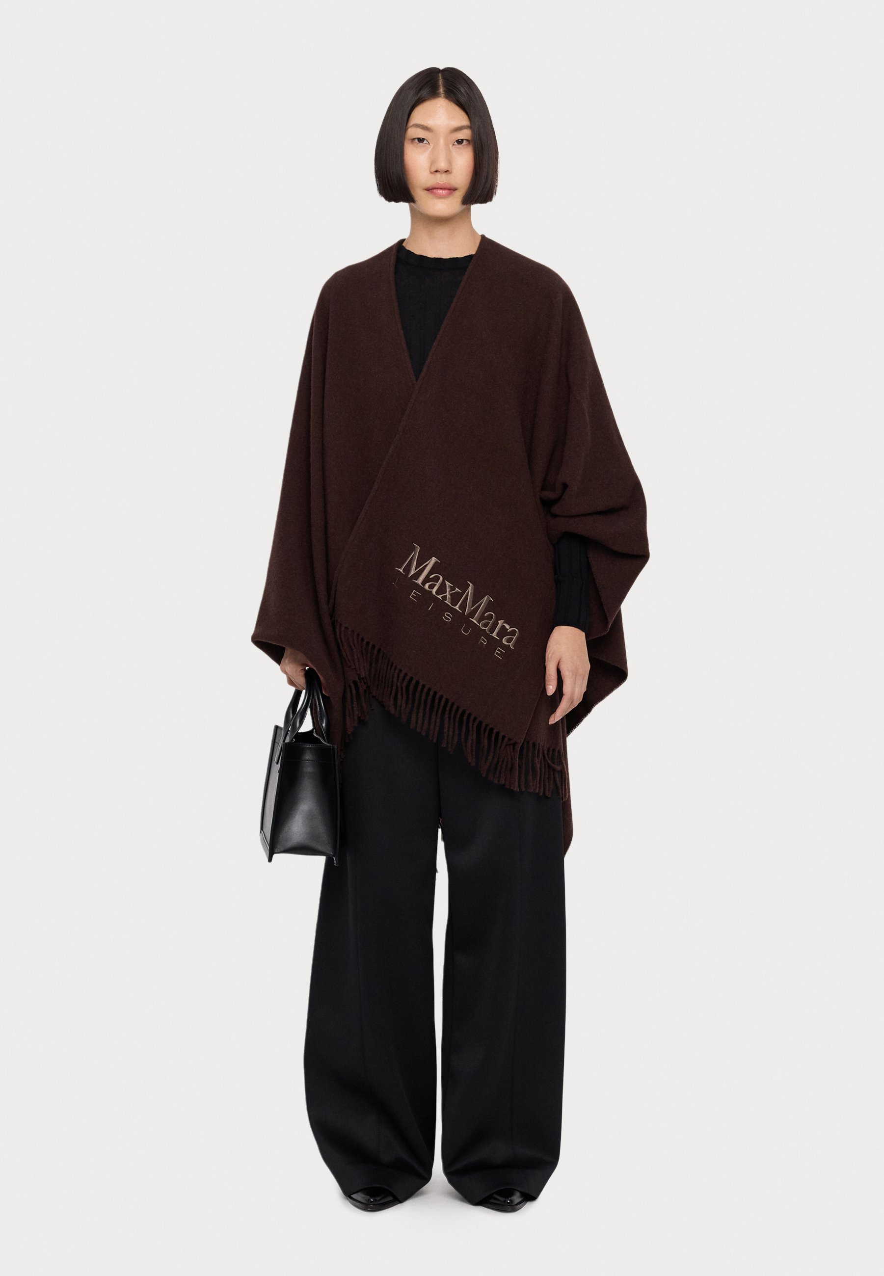 【Max Mara】Mantella Max Mara Leisure Martora women's cape in wool blend