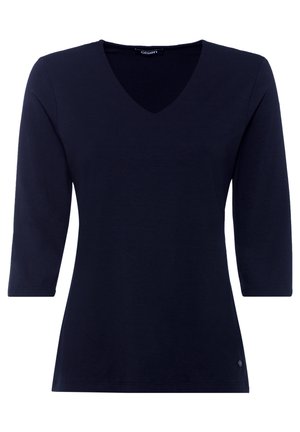 MIT V-AUSSCHNITT - Langarmshirt - blau