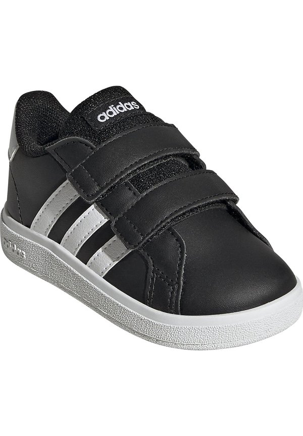 GRAND COURT LIFESTYLE HOOK AND LOOP - Trainers - schwarz weiß4