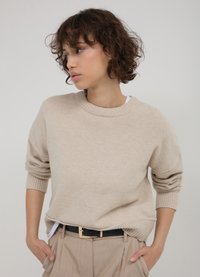 Calliope GIROCOLLO TAGLIO VIVO PBT  - Strickpullover - beige