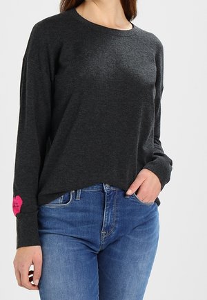 Svetr - mottled dark grey