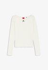 POINTELLE LS-SHIRT - Haut de pyjama - open white