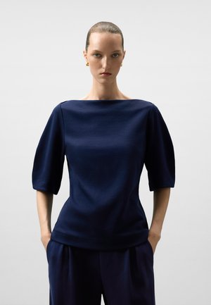 BOAT NECKLINE - Camicetta - navy blue
