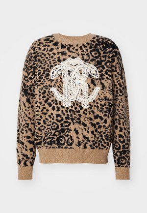 Roberto Cavalli Pullover - avorio/nero