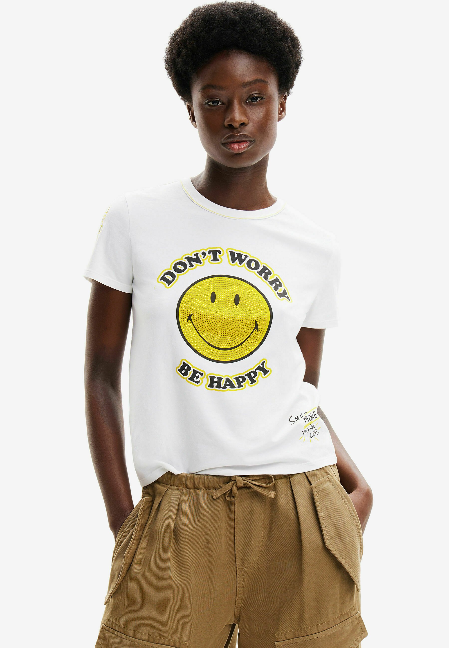 Maglietta Desigual Donna - Cotone 95%, Elastan 5% | Collo Coreano, Design Traspirante - Foto 12