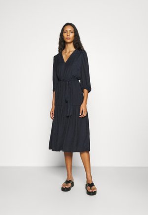 PUFF JAQUARD MIDI - Sukienka letnia - black