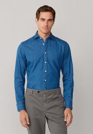 WASHED  - Vapaa-ajan kauluspaita - middle blue