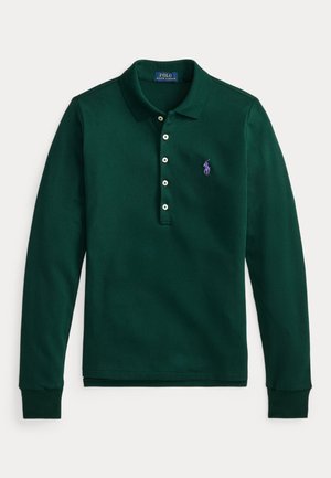 STRETCH POLO SHIRT - Topper langermet - moss agate