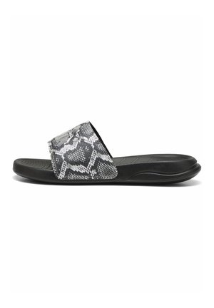 POPCAT SNAKE CHIC - Pool slides - black silver