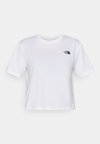 EVOLUTION SIMPLE DOME CROP TEE - T-shirt de sport - white