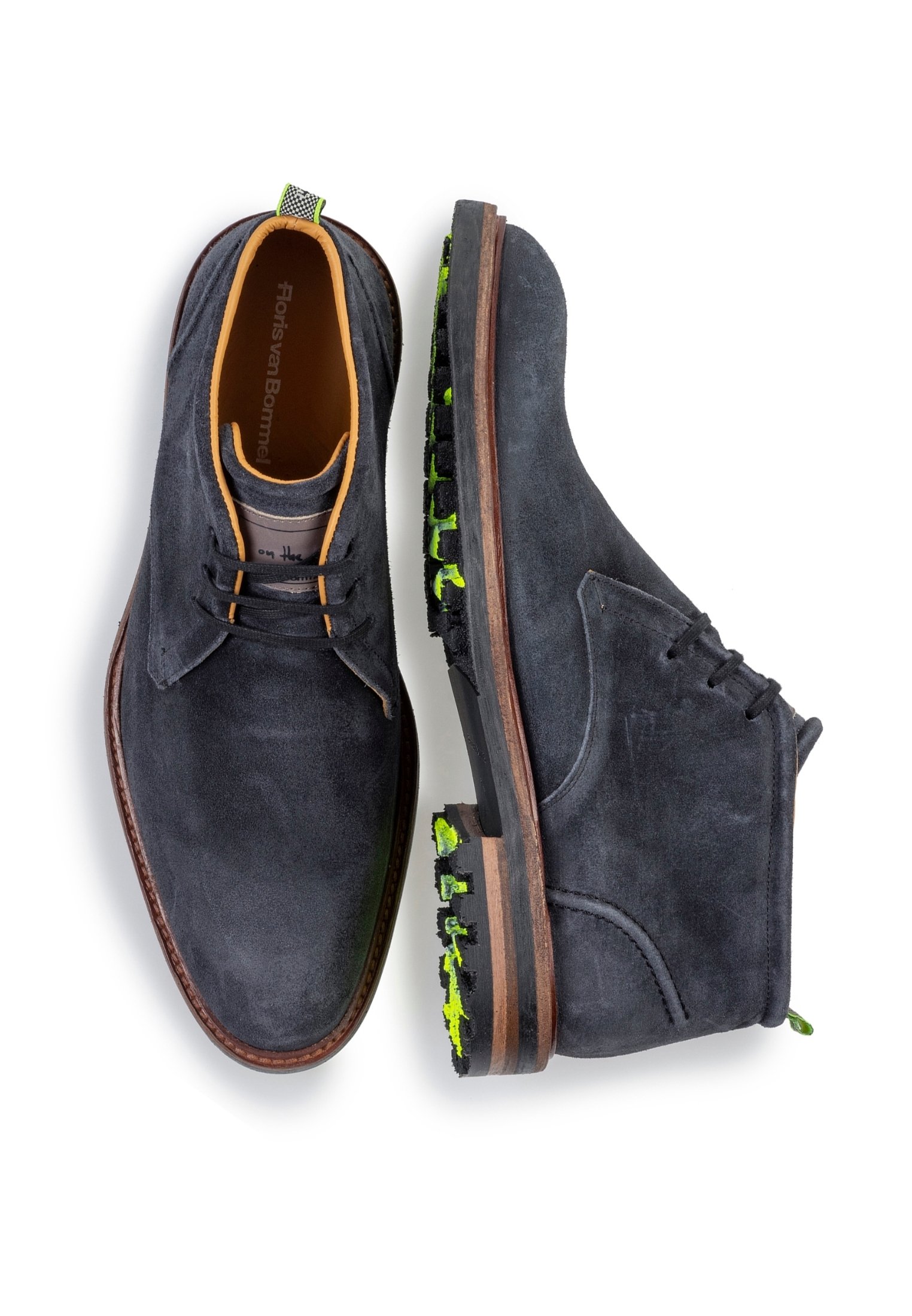 Floris van Bommel VAN LEER - Veterboots - black/Zwart - Zalando.nl