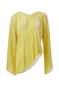 DUAL TONE PLISSE - Blouse - yellow