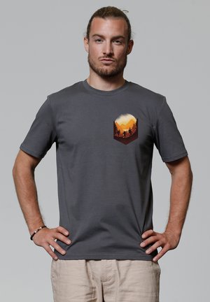 watapparel T-shirt print - anthracite