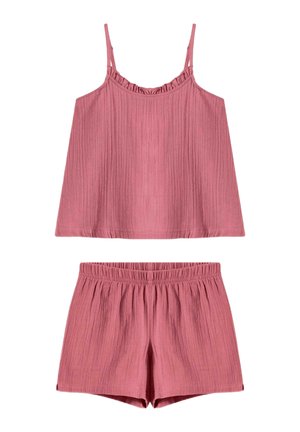 bonprix AUS MUSSELIN MIT SPAGHETTITRÄGER SET - Pyjama - purple