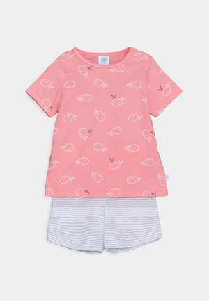 SHORT ALLOVER SET UNISEX - Pyžamová sada - pink/light blue